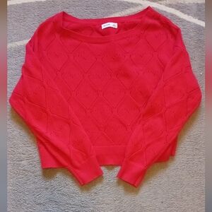 Hollister Red Heart Sweater